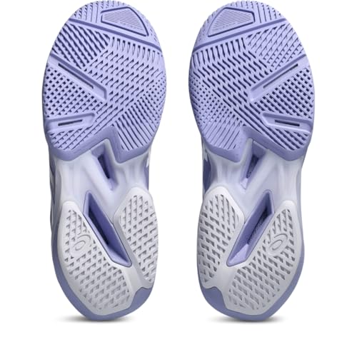 ASICS Women's Solution Speed FlyteFoam 4 Clay Tennis Shoes, 8, Bluebell/White