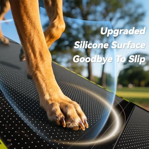 Pawaboo 74" L & 20" W Longest Dog Ramp for Car Foldable, Up to 250 LBS