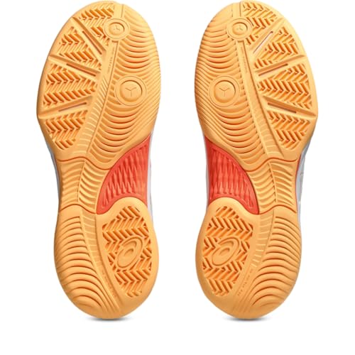 ASICS Women's Gel-RENMA Pickleball Shoes, 9, White/Vivid Coral