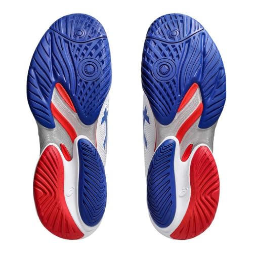 ASICS COURT FF 3 NOVAK Men's All Court Shoes, multicolor (white / blue), 26.0 cm