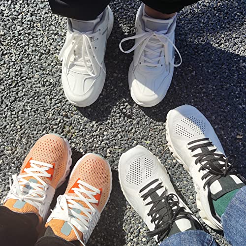 NDTEZUGT 2 Pairs Shoelaces for On Cloud X3, X4, Shift, Cloudflow White 54in
