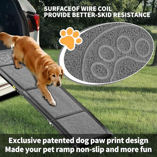 Dog Ramp for Large Dogs, 71'' Extra Long for High SUV Car & Truck