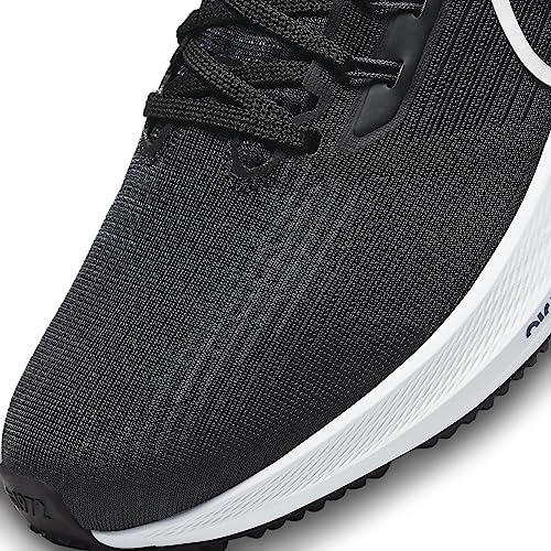 Nike Men's Air Zoom Pegasus Sneaker, Black/White, 9.5 US