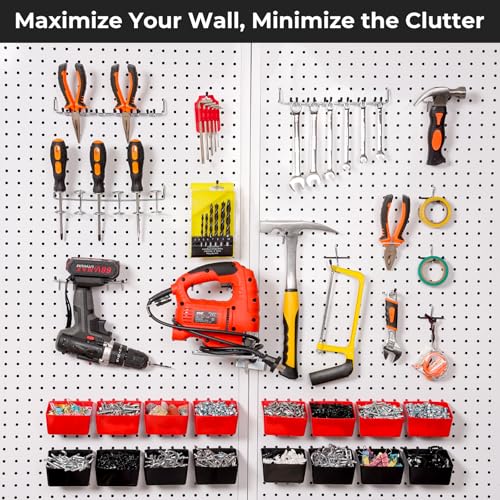 INCLY 312PCS Peg Board Organizer Accessories Kit for Organizing Tools