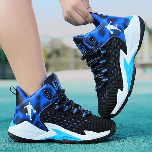 Jevaloo Boys and Kids Basketball Shoes Lightweight Fashion Sneakers