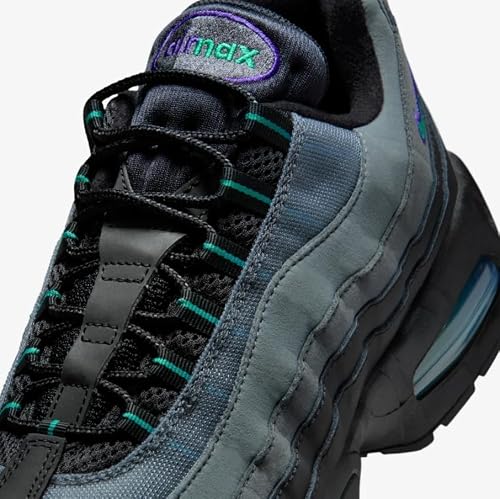 Nike Air Max 95 Big Bubble Men's Shoes (IQ7601-010, Black/Dusty Cactus/Iron Grey) Size 10.5