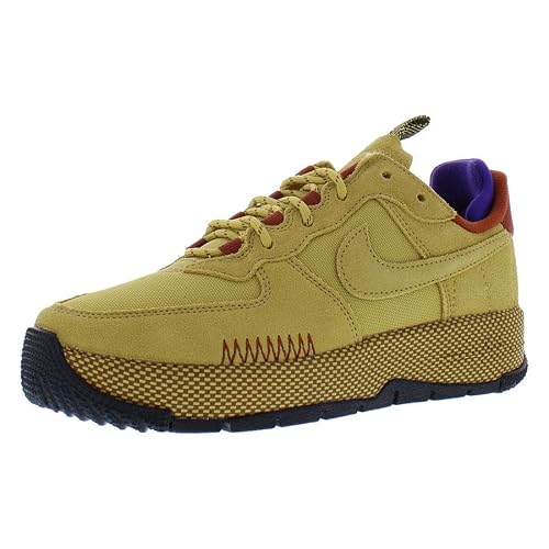Nike Air Force 1 Wild Women's Shoes (FB2348-700, Wheat Gold/Rugged Orange/Field Purple) Size 6