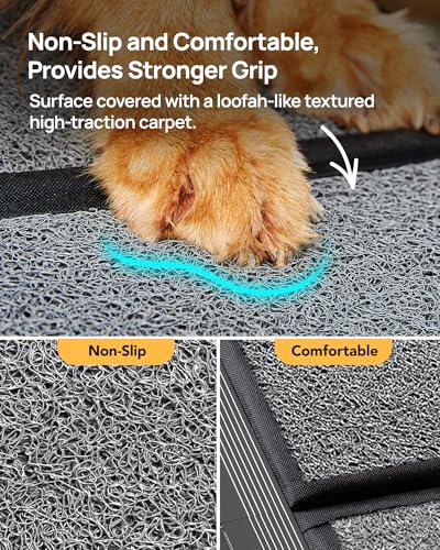 PetThem Dog Ramp for Cars, 63" L × 17" W, Lightweight Foldable