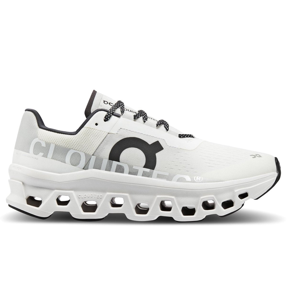 ON Cloudmonster Men's Running Shoes, White, 13