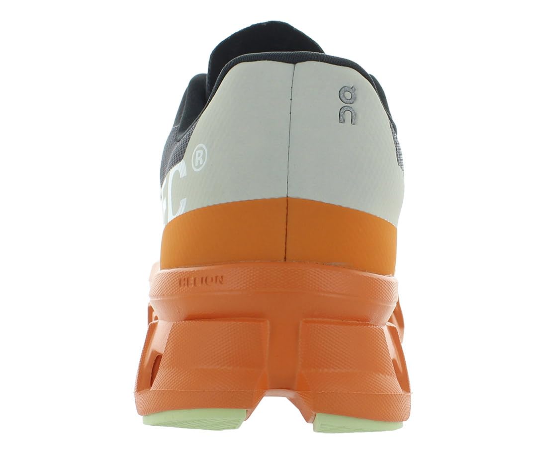 On Cloudmonster Mens Shoes Size 13, Color: Shocking Orange/Dark Blue/Grey One