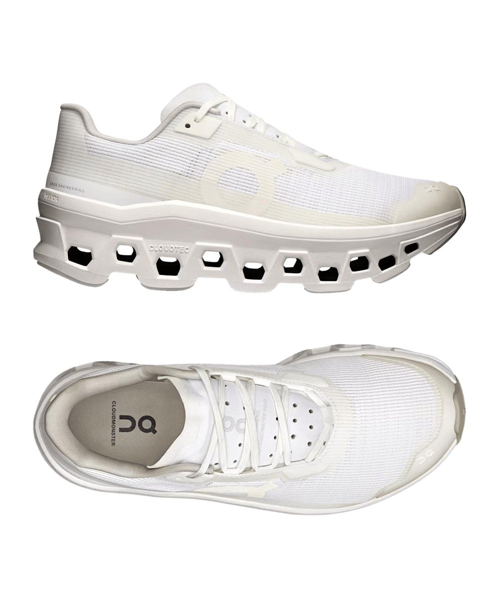 On Cloudmonster Void - Women's Casual Running Shoes (White/White) Size 9.5