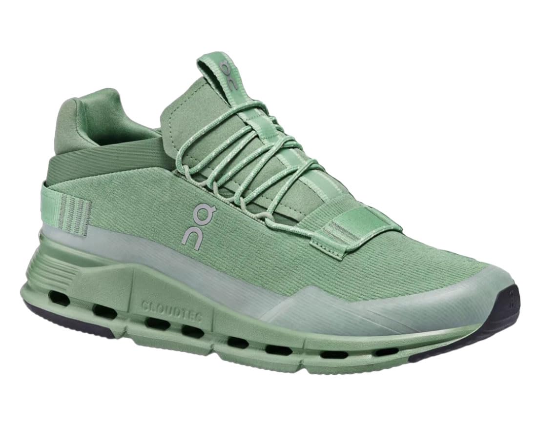 On Cloudnova Sensa Womens Shoes Size 7, Color: Fern/White - Green