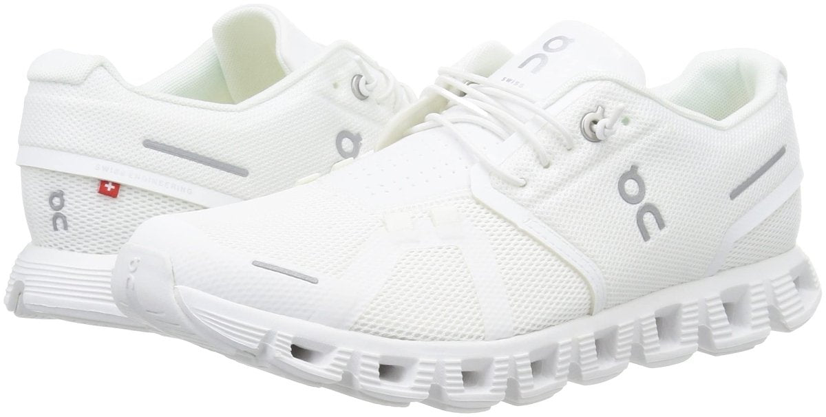 On Men's Cloud 5 Sneakers, All White, 11 Medium US