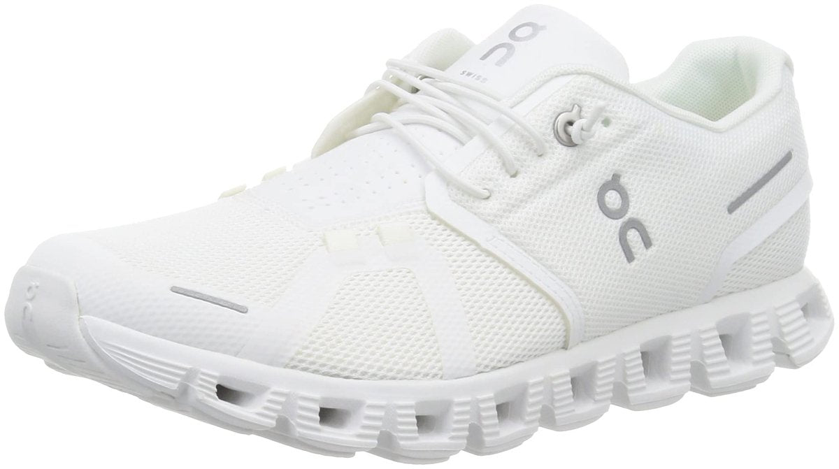 On Men's Cloud 5 Sneakers, All White, 11 Medium US