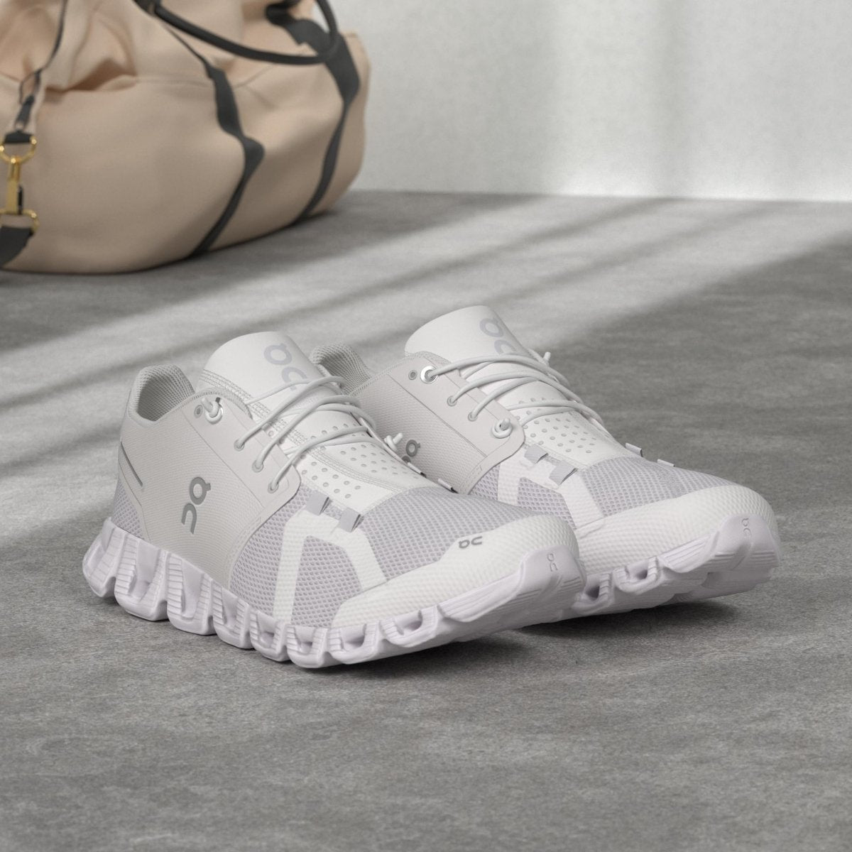 On Men's Cloud 5 Sneakers, All White, 11 Medium US