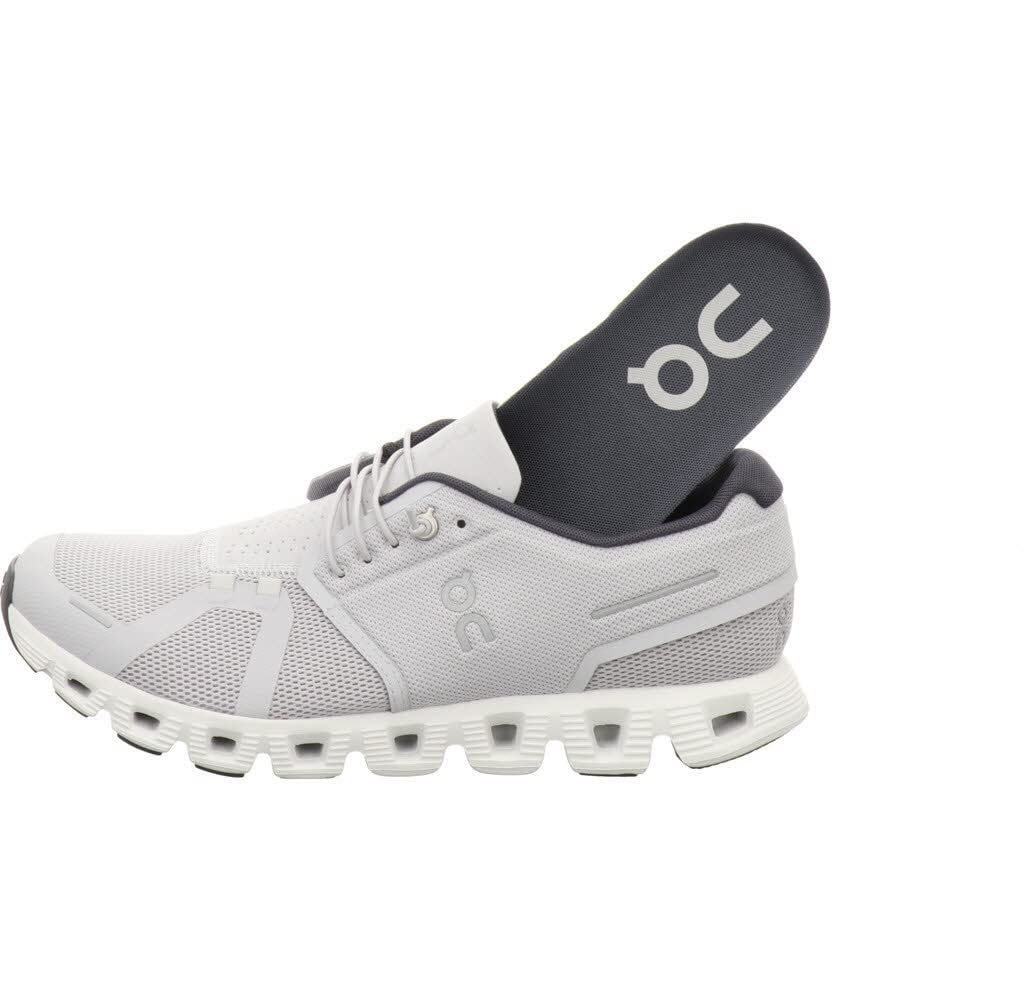 On Men's Cloud 5 Sneakers, Glacier/White, 8.5 Medium US