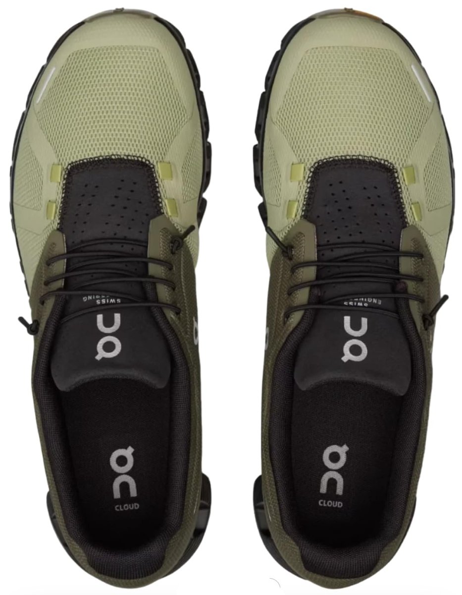 On Men's Cloud 5 Sneakers, Grove/Haze, 11 Medium US