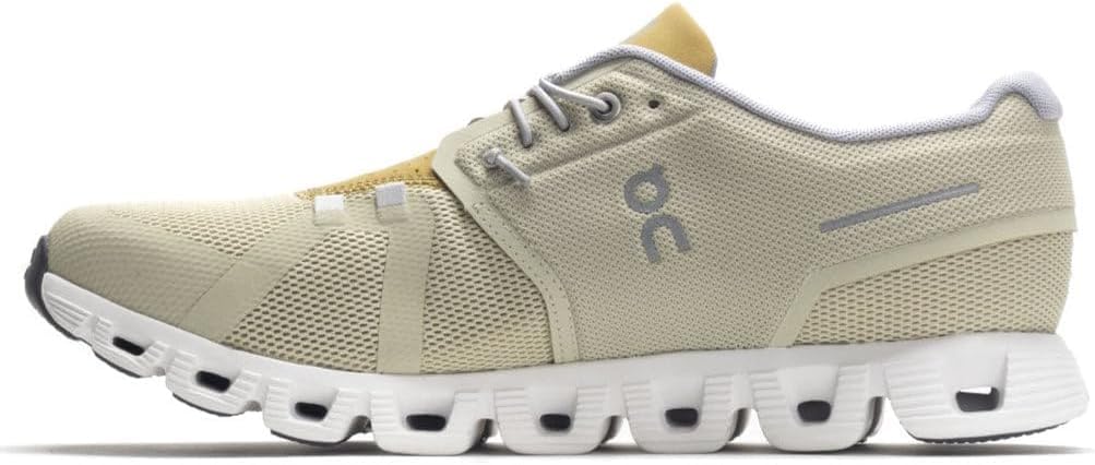On Men's Cloud 5 Sneakers, Haze/Bronze, 9.5 Medium US