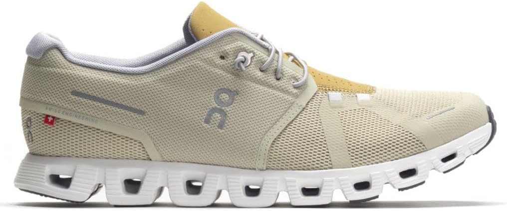 On Men's Cloud 5 Sneakers, Haze/Bronze, 9.5 Medium US