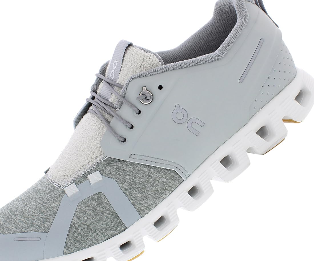 On Men's Cloud 5 Terry Running Shoes, Glacier/White, 11 US