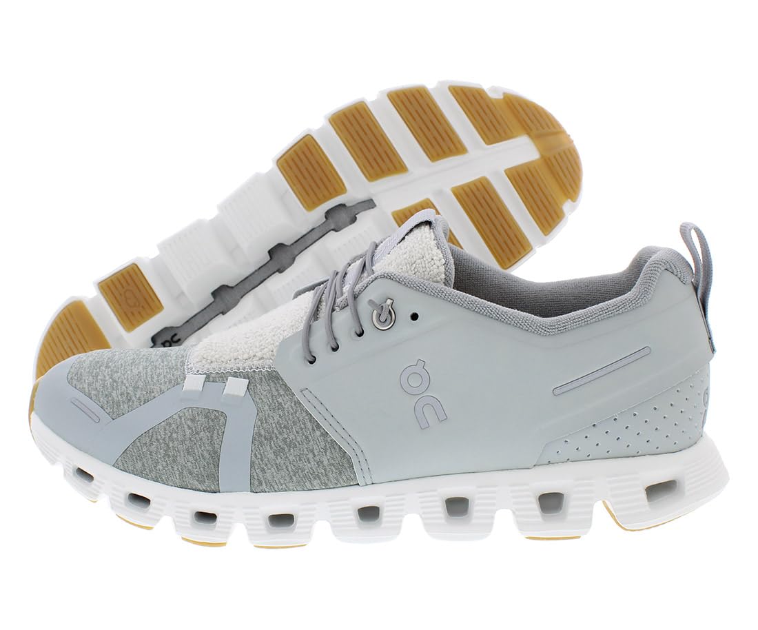 On Men's Cloud 5 Terry Running Shoes, Glacier/White, 11 US