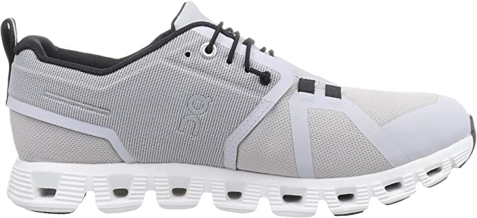 On Men's Cloud 5 Waterproof Sneakers, Glacier/White, 9
