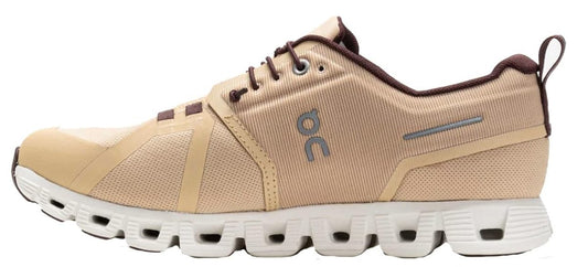 On Men's Cloud 5 Waterproof Sneakers, Savannah/Ivory, 9 Medium US