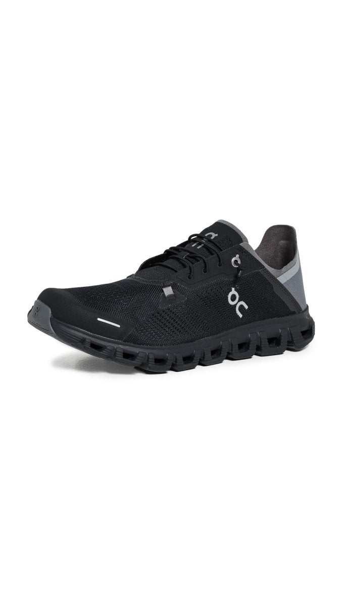 On Men's Cloud 6 Coast Sneakers, Black | Rock, 9 Medium US