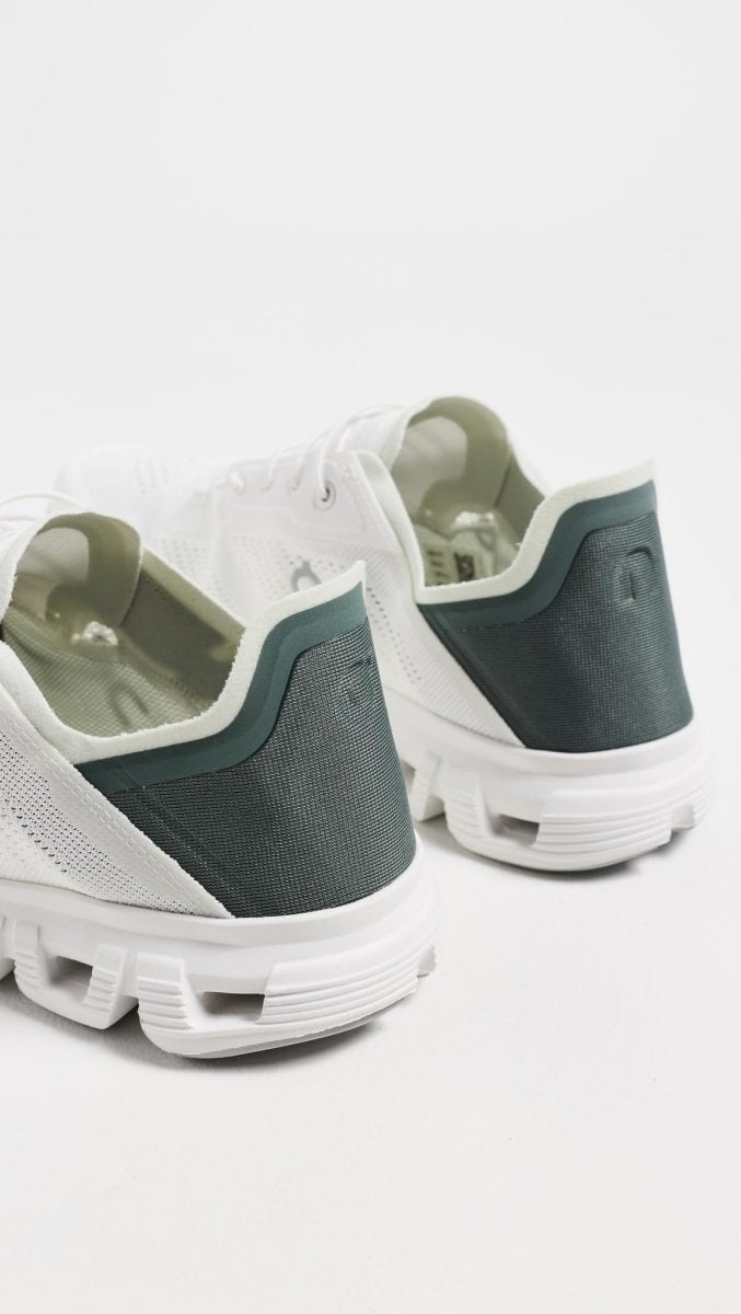On Men's Cloud 6 Coast Sneakers, Ivory | Olive, 9 Medium US