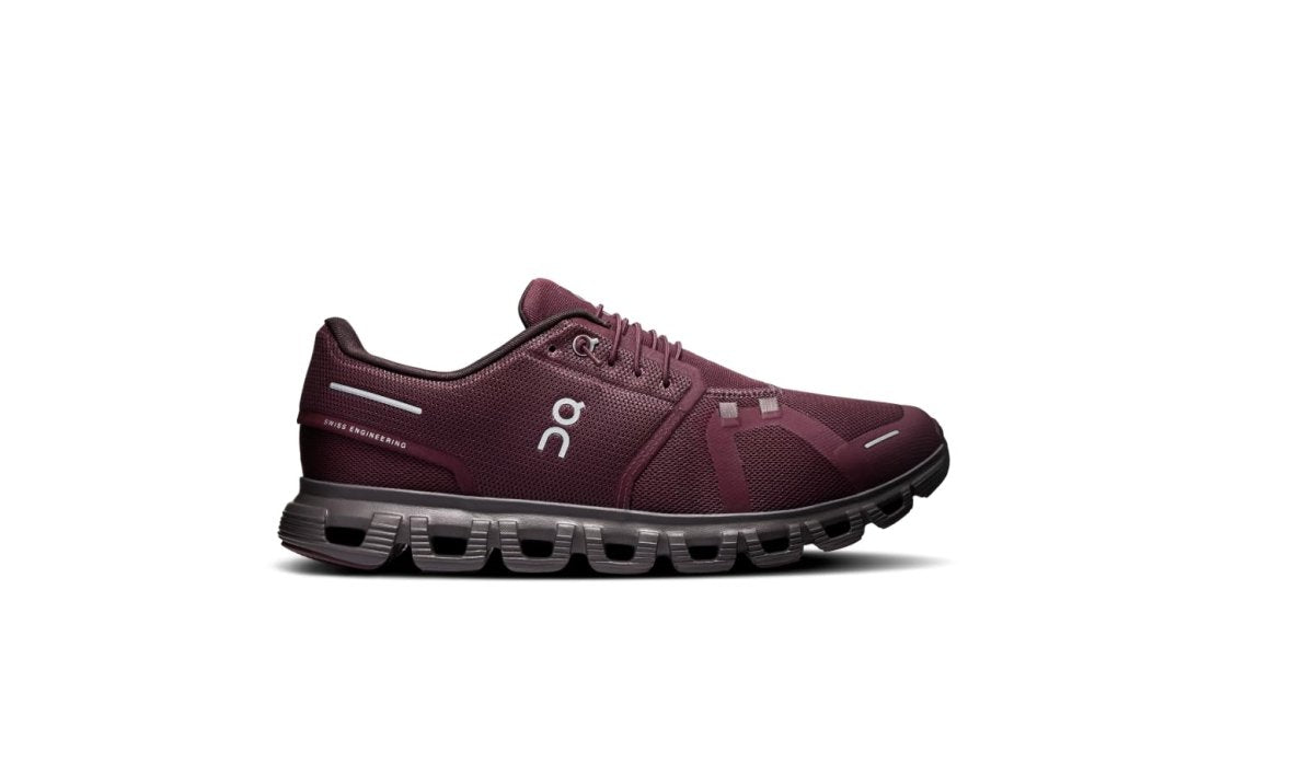 On Mens Cloud 6 Mulberry/Pebble 11 M