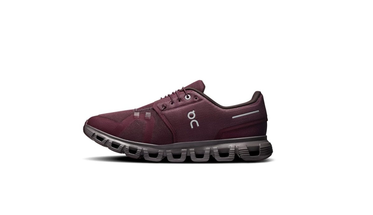On Mens Cloud 6 Mulberry/Pebble 11 M