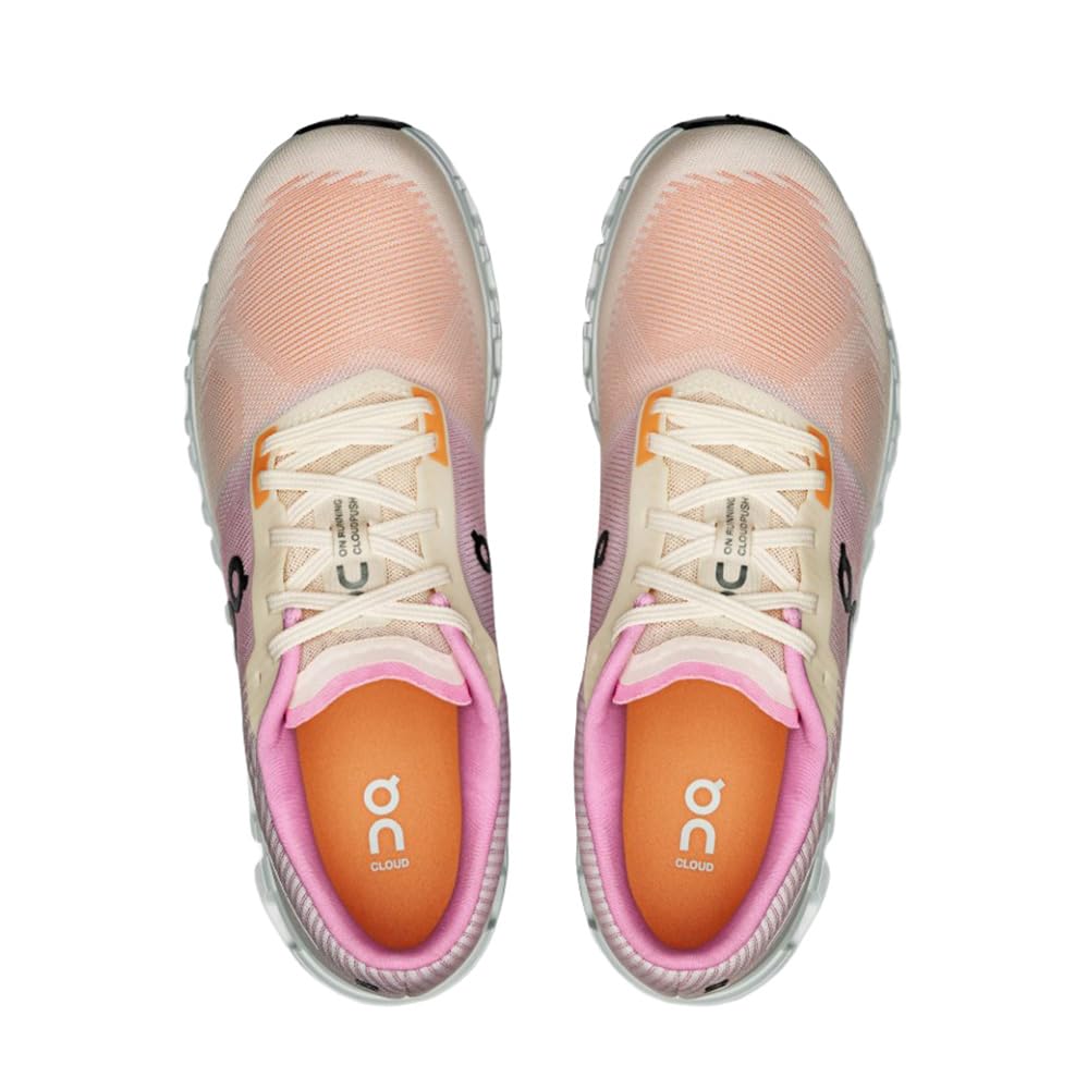 Men's Cloud 6 Push Running Shoes in Tangerine/Raspberry - Size US 12