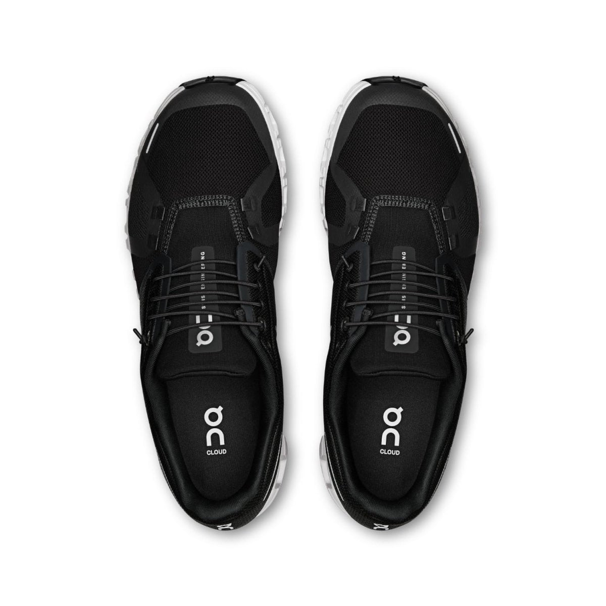 On Men's Cloud 6 Sneakers, Black | White, 11 Medium US