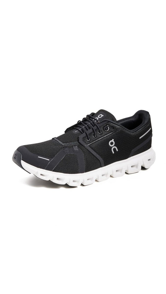 On Men's Cloud 6 Sneakers, Black | White, 11 Medium US
