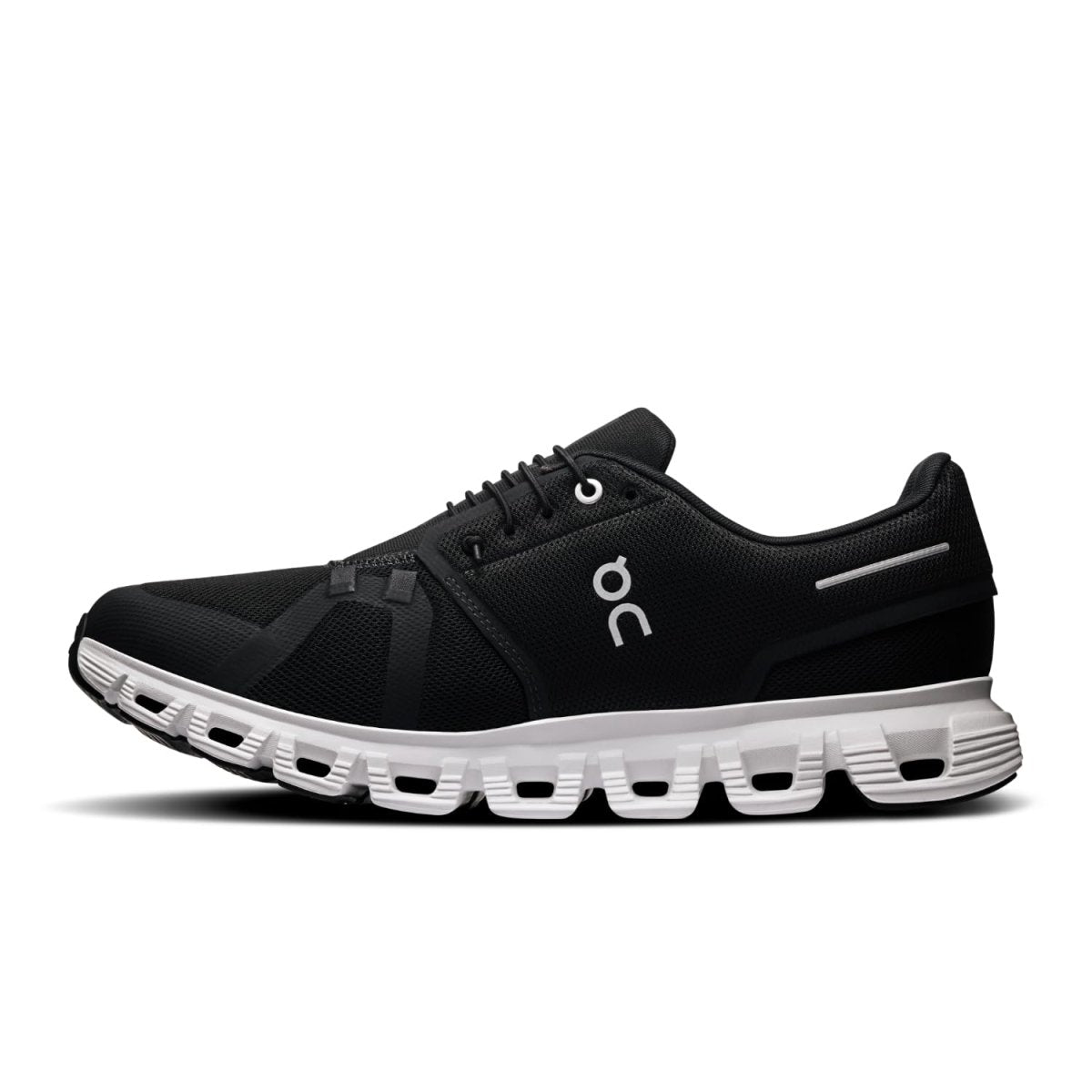 On Men's Cloud 6 Sneakers, Black | White, 11 Medium US