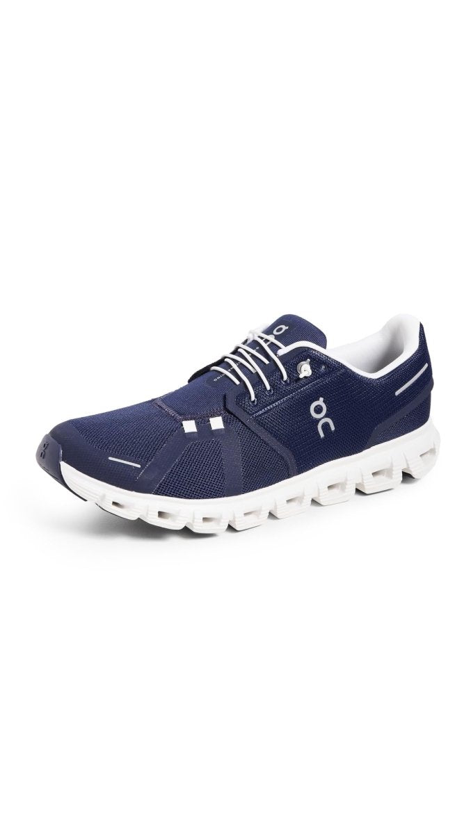 On Men's Cloud 6 Sneakers, Midnight/White, 11 Medium US