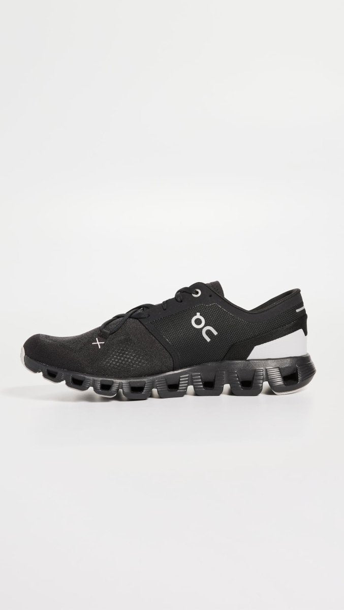 On Men's Cloud X 3 Sneakers, Black, 10.5 Medium US