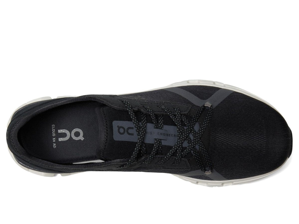 On Men's Cloud X 4 AD, Black/Asphalt, 9 Medium
