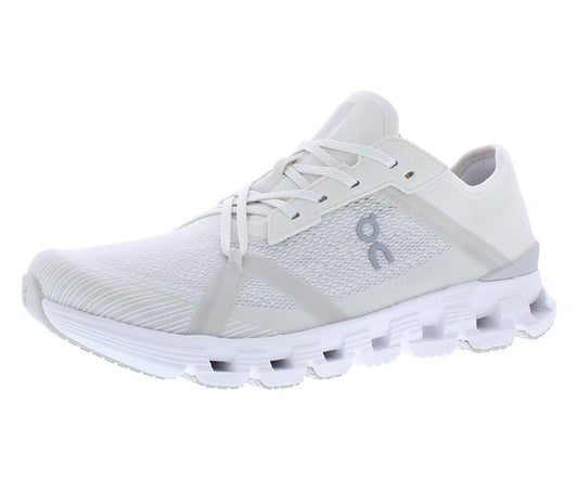On Men's Cloud X 4 AD Sneakers, White/Wolf, 9 Medium US
