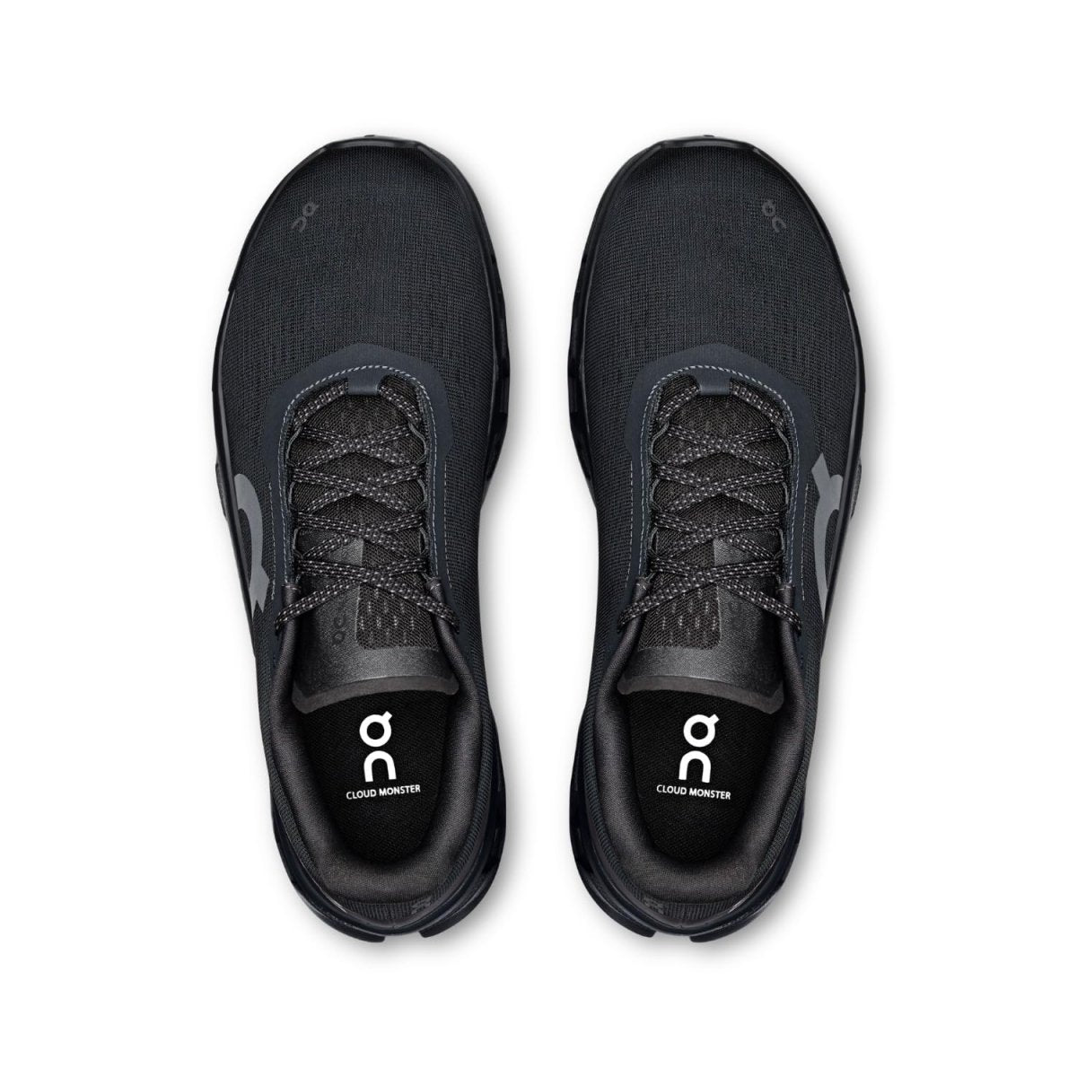 On Men's Cloudmonster 1 Sneakers, Black/Black, 11 Medium US