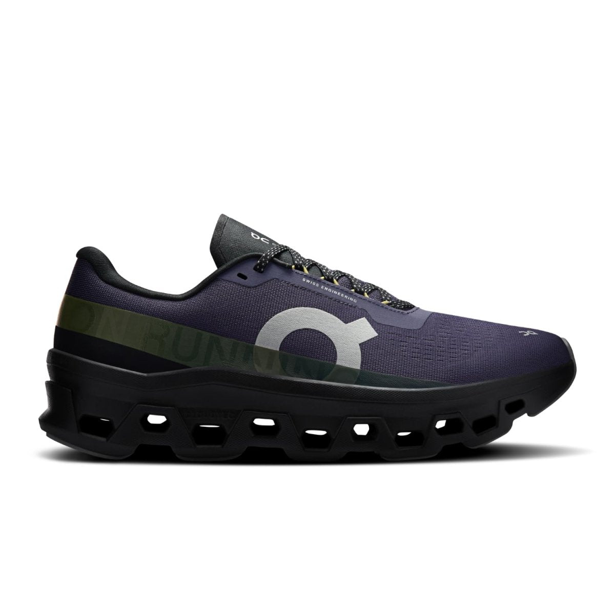 On Men's Cloudmonster 1 Sneakers, Flint/Black, 12 Medium US