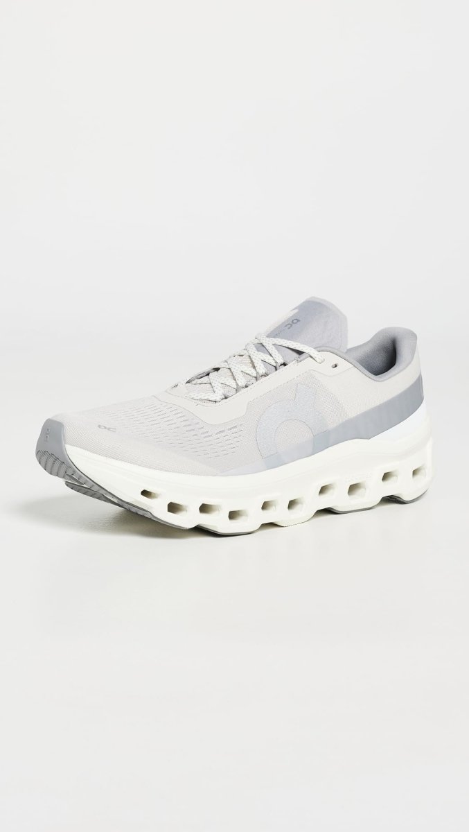 On Men's Cloudmonster 1 Sneakers, Pearl/Ivory, 8 Medium US