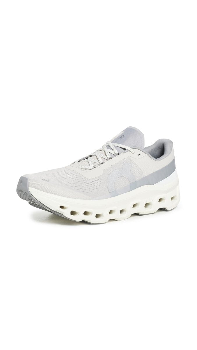 On Men's Cloudmonster 1 Sneakers, Pearl/Ivory, 8 Medium US