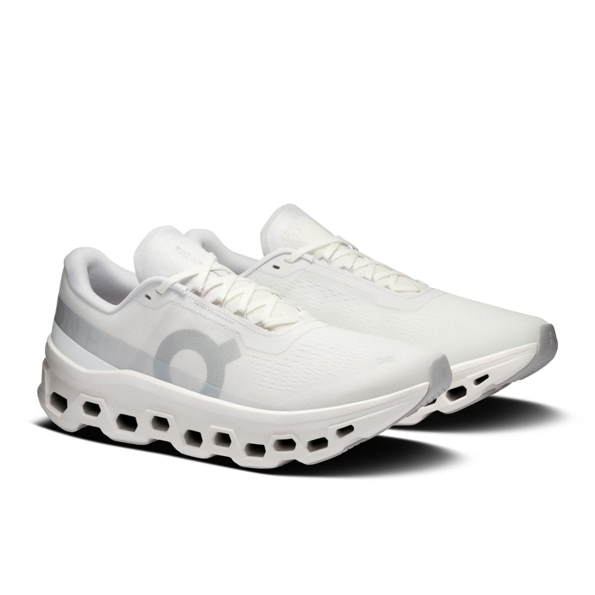 On Men's Cloudmonster 1 Sneakers, White/White, 9 Medium US