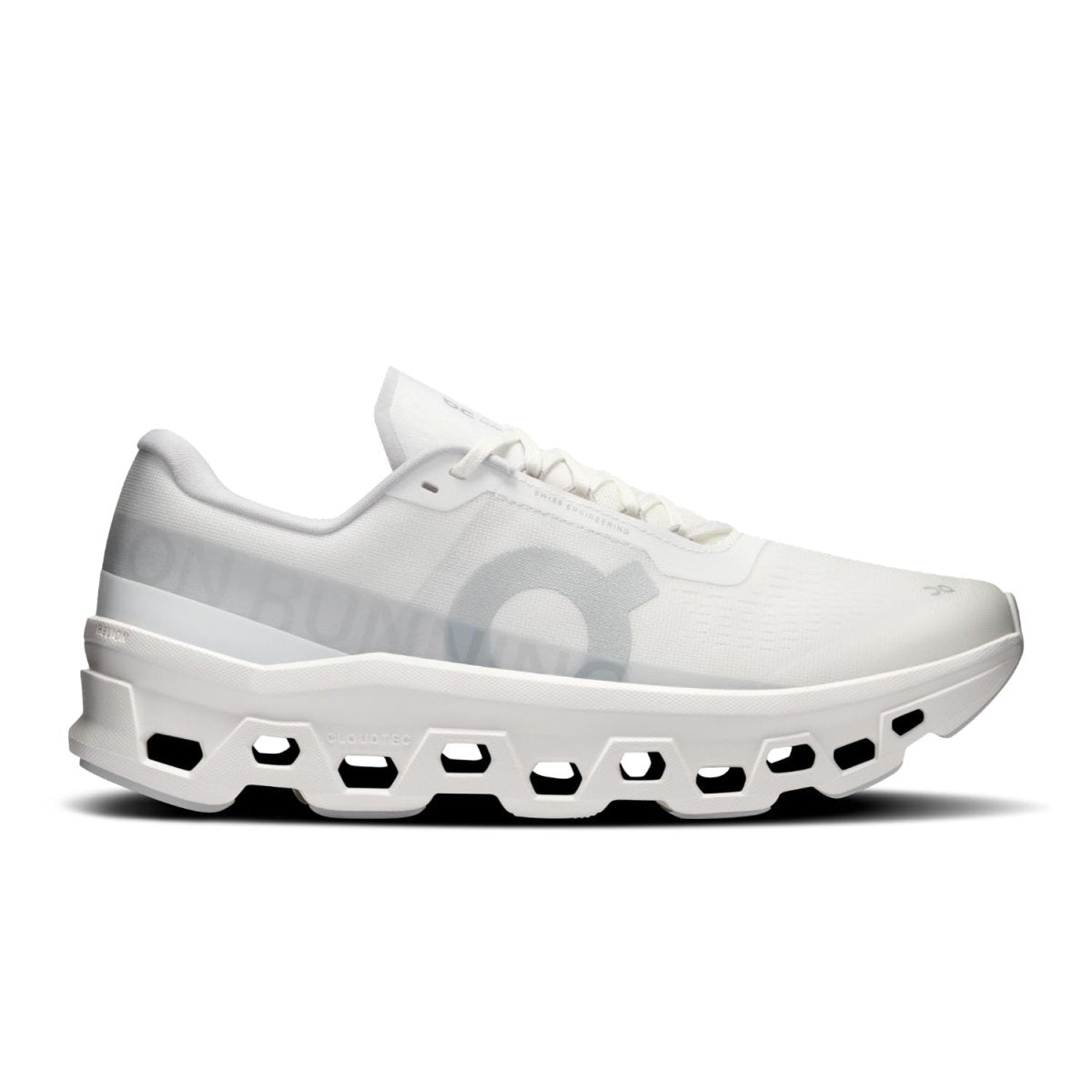 On Men's Cloudmonster 1 Sneakers, White/White, 9 Medium US