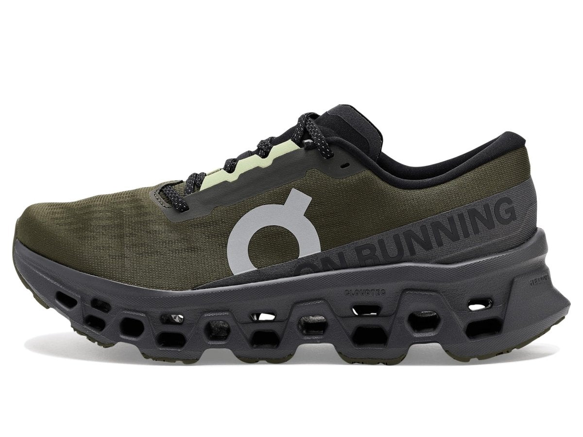 On Men's Cloudmonster 3 Sneaker, Olive/Eclipse, 10.5