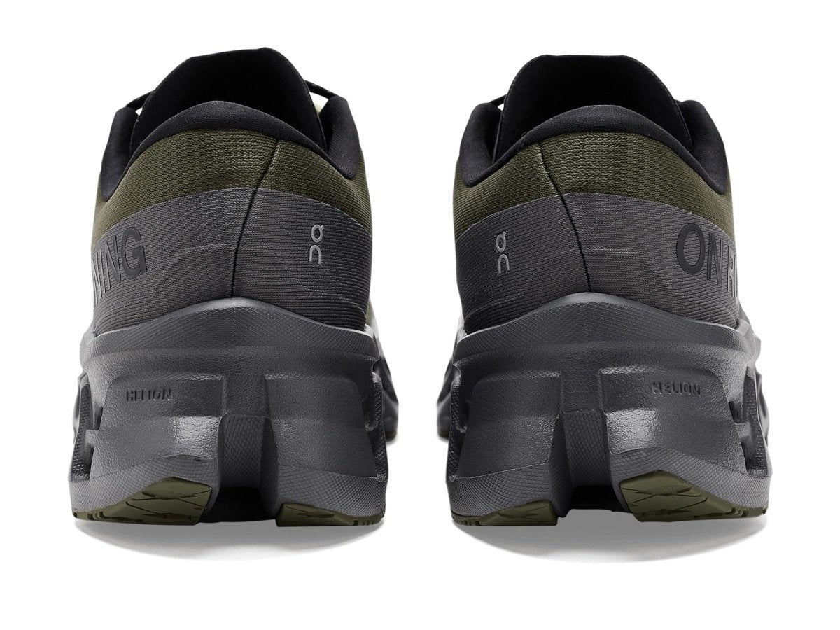 On Men's Cloudmonster 3 Sneaker, Olive/Eclipse, 10.5