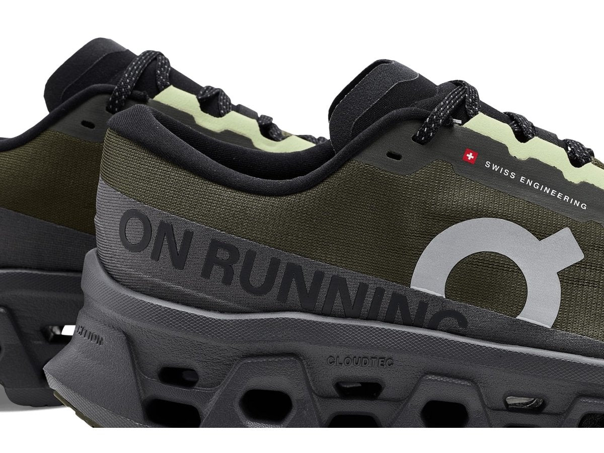 On Men's Cloudmonster 3 Sneaker, Olive/Eclipse, 10.5