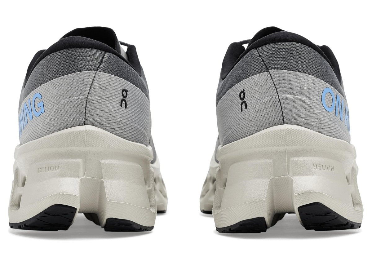 On Men's Cloudmonster 3 Sneaker, Rock/Silver, 10.5