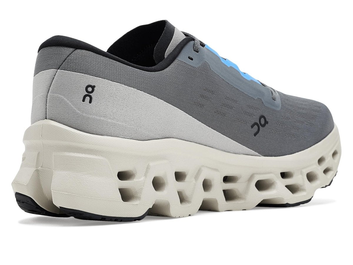 On Men's Cloudmonster 3 Sneaker, Rock/Silver, 10.5